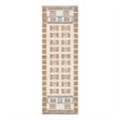 Nourison Home Nordic 6' Runner Polyester Ivory Rust Area Rug