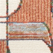 Nourison Home Nordic 6' Runner Polyester Ivory Rust Area Rug
