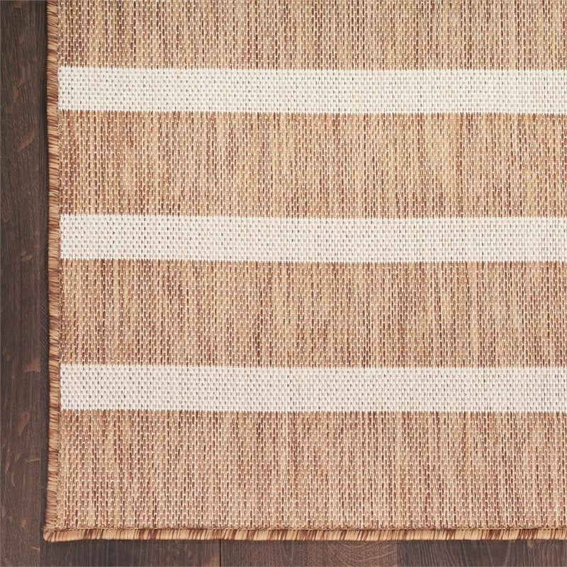 Nourison Positano 5' x 7' Fabric Jute Ivory Area Rug