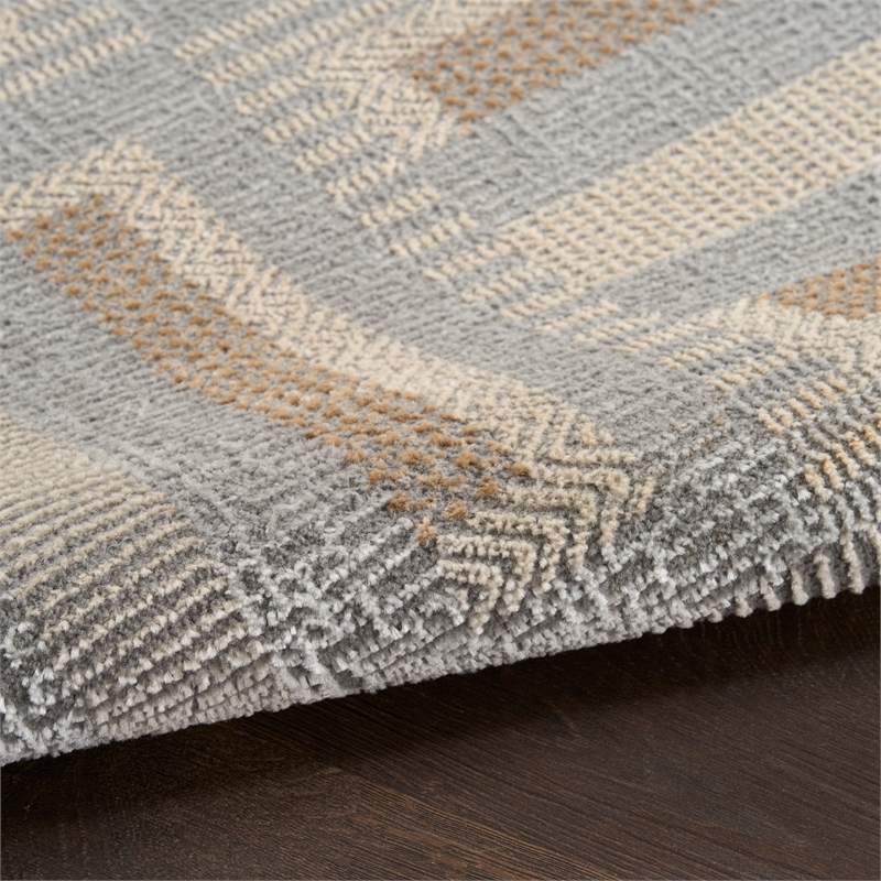 Nourison Home Nordic 8' x 10' Polyester Gray Multicolor Area Rug