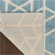 Nourison Home Washable Charm 4' x 6' Polyester Blue Ivory Area Rug