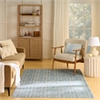 Nourison Home Washable Charm 4' x 6' Polyester Blue Ivory Area Rug