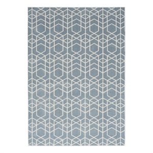 Nourison Home Washable Charm 4' x 6' Polyester Blue Ivory Area Rug