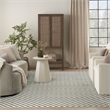 Nourison Home Serenity Home 8' x 10' Polyester Ivory Grey Area Rug