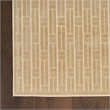 Nourison Home Washable Charm 4' x 6' Polyester Beige Ivory Area Rug