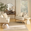 Nourison Home Washable Charm 4' x 6' Polyester Beige Ivory Area Rug