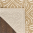 Nourison Home Washable Charm 4' x 6' Polyester Beige Ivory Area Rug