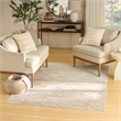 Nourison Home Washable Charm 4' x 6' Polyester Beige Ivory Area Rug