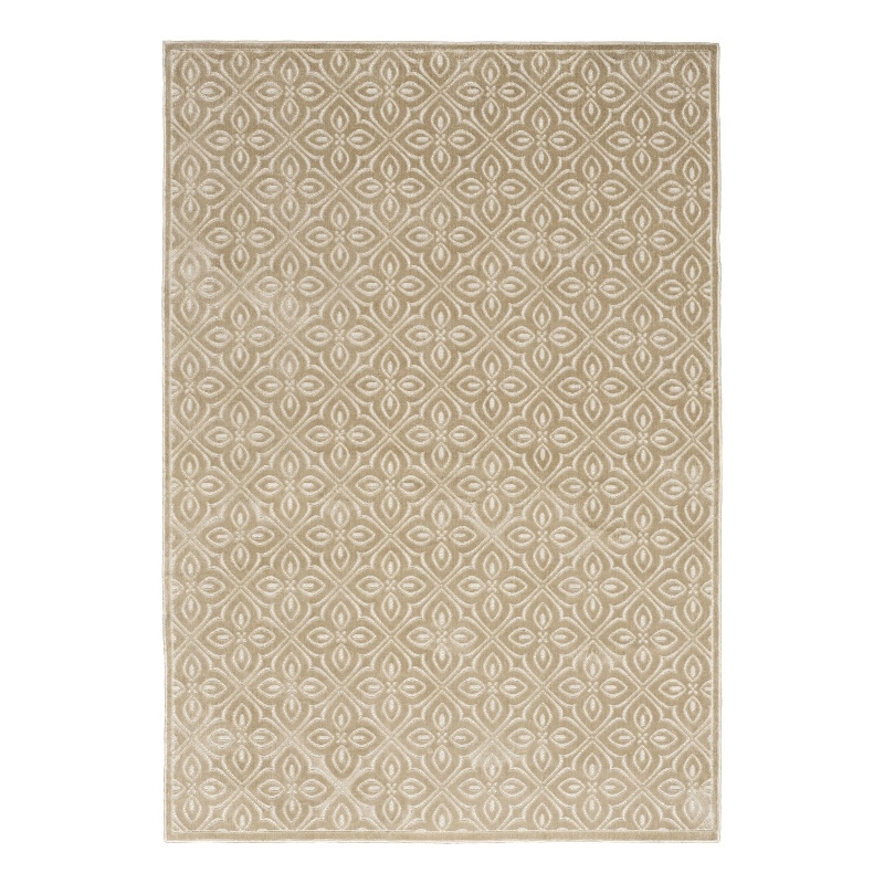 Nourison Home Washable Charm 4' x 6' Polyester Beige Ivory Area Rug