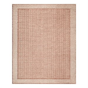 Nourison Home Nordic 8' x 10' Polyester Brick Ivory Area Rug