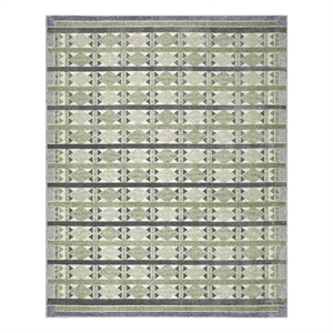 Nourison Home Nordic 8' x 10' Polyester Green Blue Area Rug
