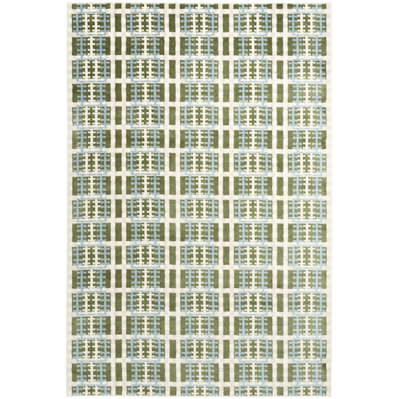 Nourison Home Nordic 5' x 7' Polyester Blue Green Area Rug