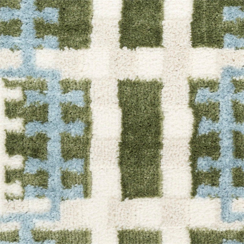 Nourison Home Nordic 5' x 7' Polyester Blue Green Area Rug