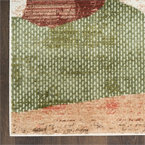 Nourison Home Nordic 8' x 10' Polyester Beige Multicolor Area Rug