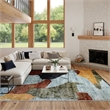 Nourison Home Nordic 8' x 10' Polyester Blue Multicolor Area Rug