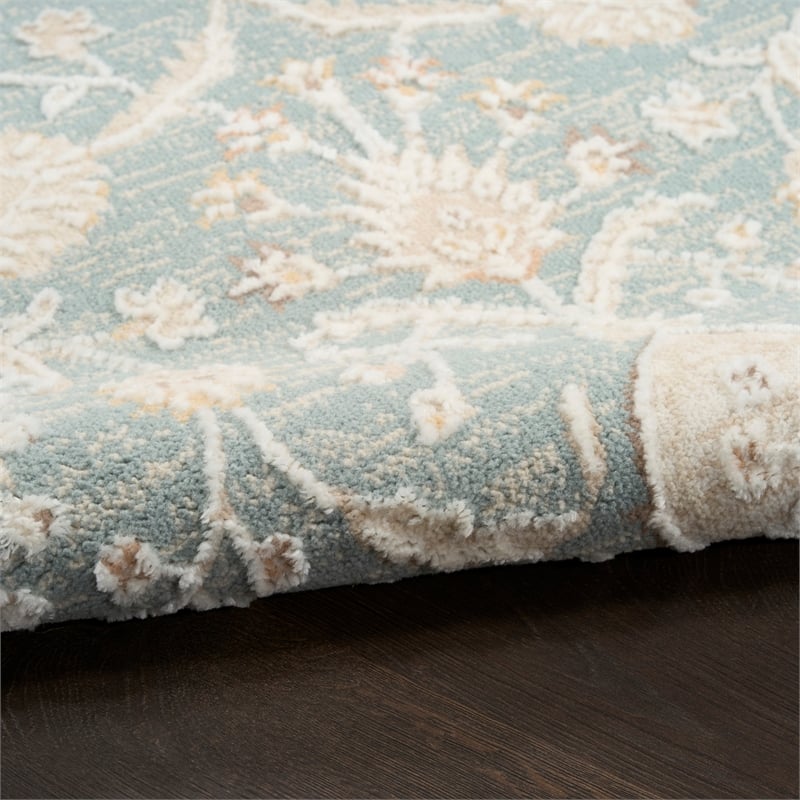Nourison Home Isla 5' x 7' Polyester Blue Area Rug