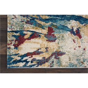Nourison Fusion FSS10 Multicolor 10'x13' Fabric Oversized Plush Shag Rug