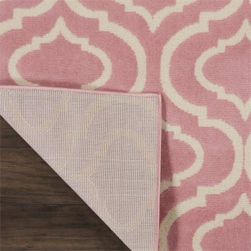 Nourison Home Jubilant 9' x 12' Fabric Pink Area Rug