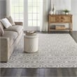 Nourison Home Jubilant 9' x 12' Fabric Grey Area Rug