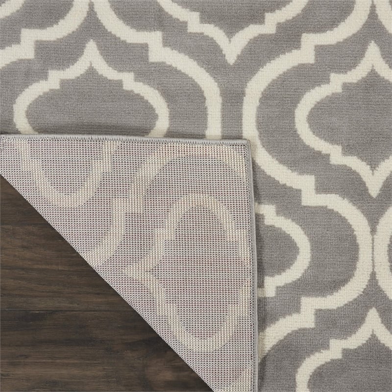 Nourison Home Jubilant 9' x 12' Fabric Grey Area Rug