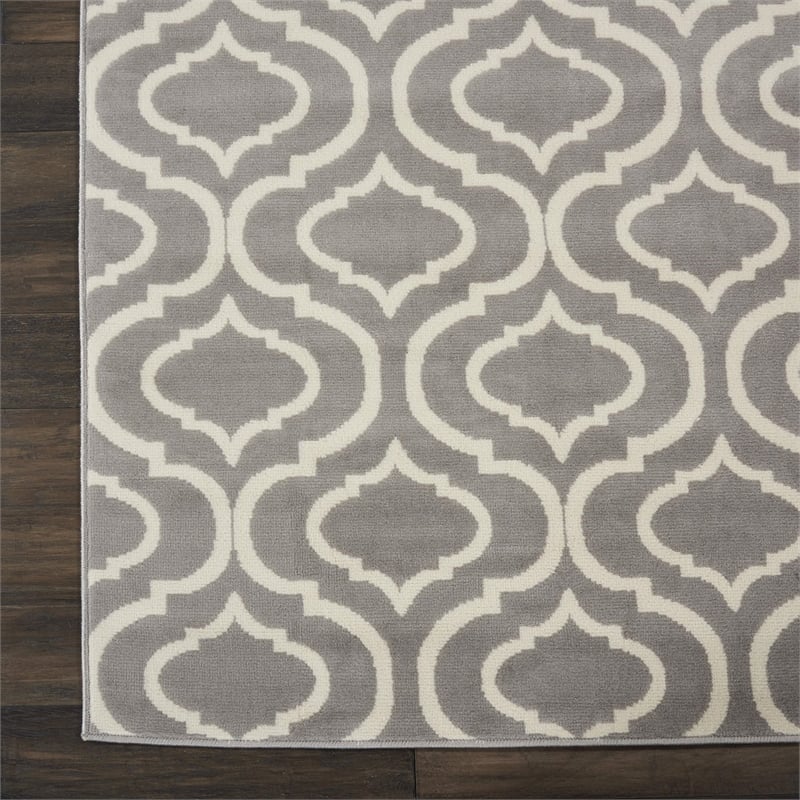 Nourison Home Jubilant 9' x 12' Fabric Grey Area Rug