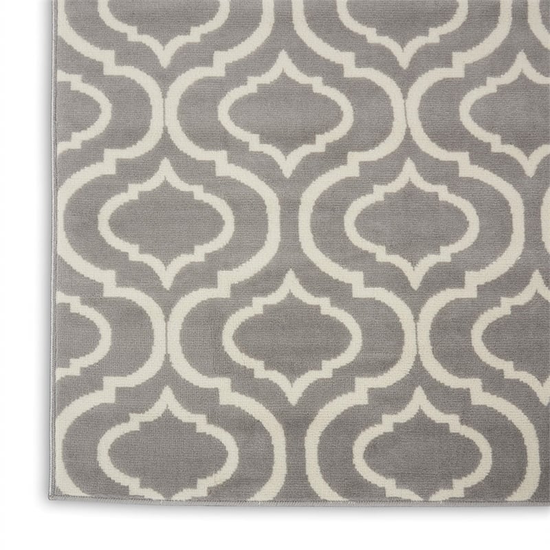 Nourison Home Jubilant 9' x 12' Fabric Grey Area Rug