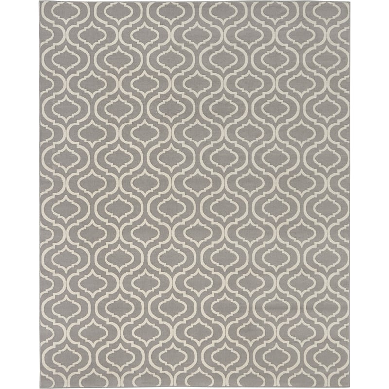Nourison Home Jubilant 9' x 12' Fabric Grey Area Rug