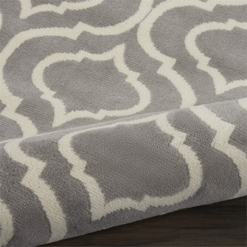 Nourison Home Jubilant 9' x 12' Fabric Grey Area Rug
