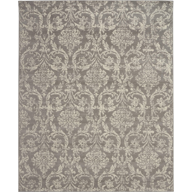 Nourison Home Jubilant 9' x 12' Fabric Grey Area Rug
