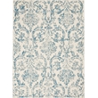 Nourison Home Jubilant 9' x 12' Fabric Ivory Blue Area Rug