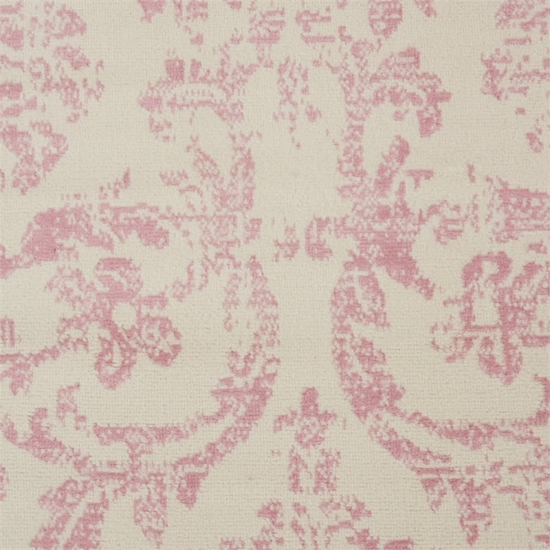 Nourison Home Jubilant 9' x 12' Fabric Ivory Pink Area Rug