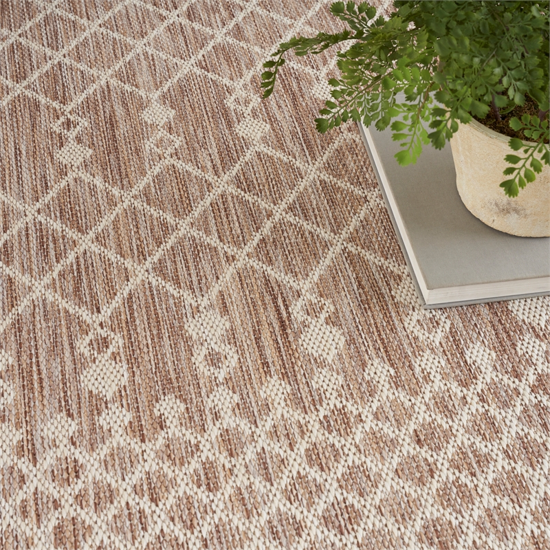 Nourison Positano 6' x 9' Fabric Beige Area Rug