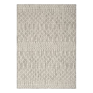 Nourison Positano 6' x 9' Fabric Light Grey Area Rug
