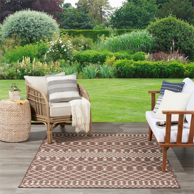 Nourison Positano 5' x 7' Fabric Natural Area Rug