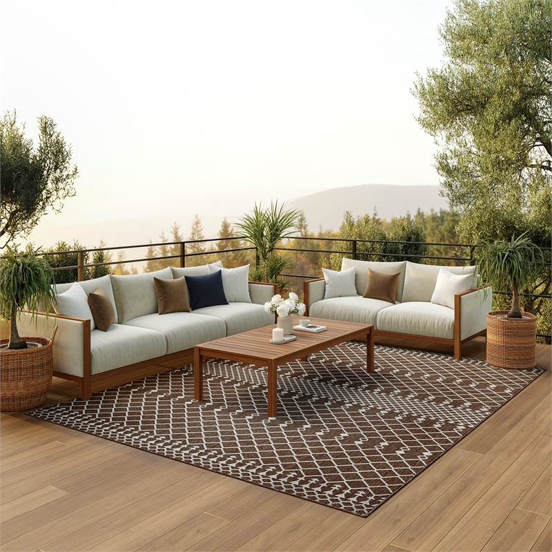 Nourison Positano 6' x 9' Fabric Natural Area Rug