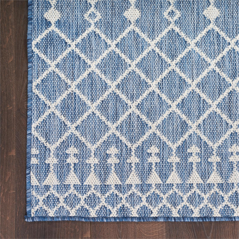 Nourison Positano 6' x 9' Fabric Navy Blue Area Rug