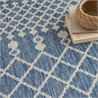 Nourison Positano 6' x 9' Fabric Navy Blue Area Rug