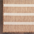Nourison Positano 6' x 9' Fabric Jute Ivory Area Rug