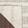 Nourison Positano 6' x 9' Fabric Grey Ivory Area Rug