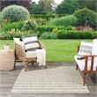 Nourison Positano 6' x 9' Fabric Grey Ivory Area Rug