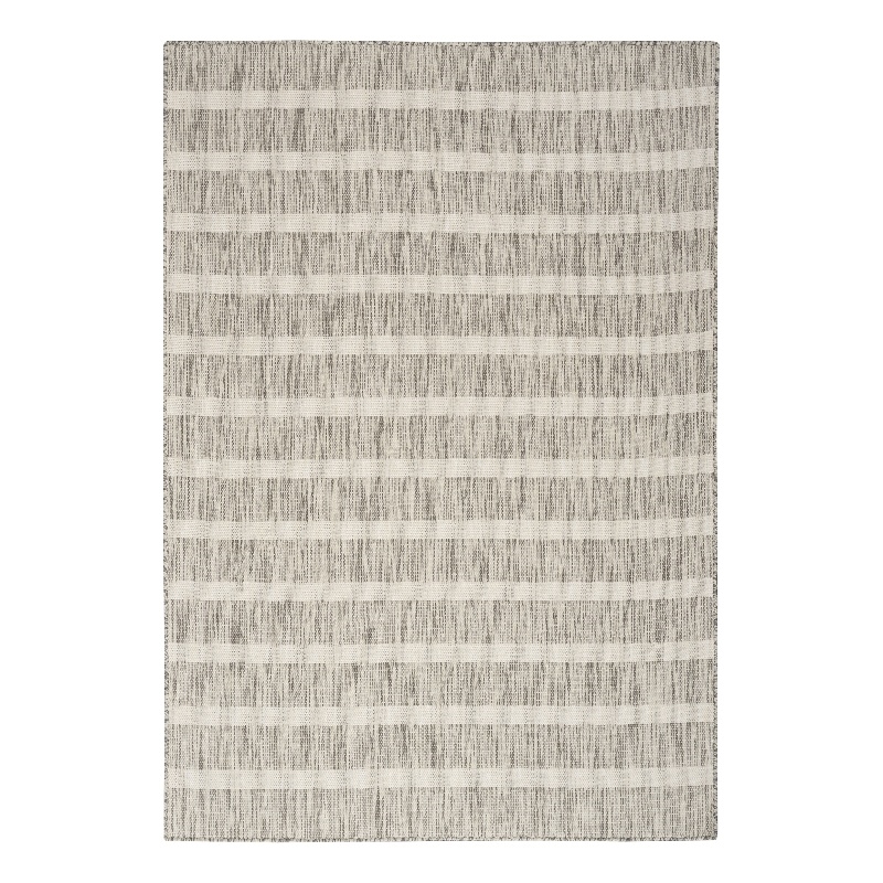 Nourison Positano 6' x 9' Fabric Grey Ivory Area Rug