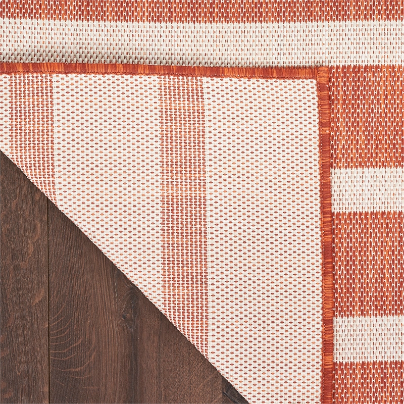 Nourison Positano 5' x 7' Fabric Terracotta Area Rug