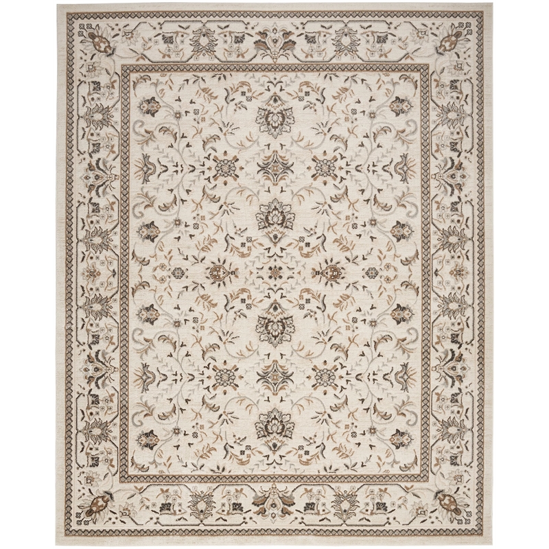 Nourison Home Serenity Home 6' x 9' Polyester Ivory Mocha Area Rug