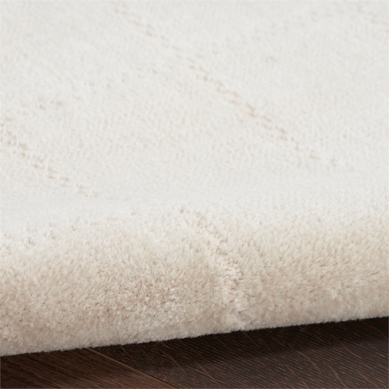 Nourison Home Serenity Home 6' x 9' Polyester Ivory Cream Area Rug