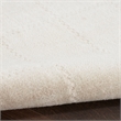 Nourison Home Serenity Home 6' x 9' Polyester Ivory Cream Area Rug