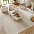 Nourison Home Serenity Home 6' x 9' Polyester Ivory Cream Area Rug