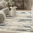 Nourison Home Serenity Home 8' x 10' Polyester Blue Multicolor Area Rug