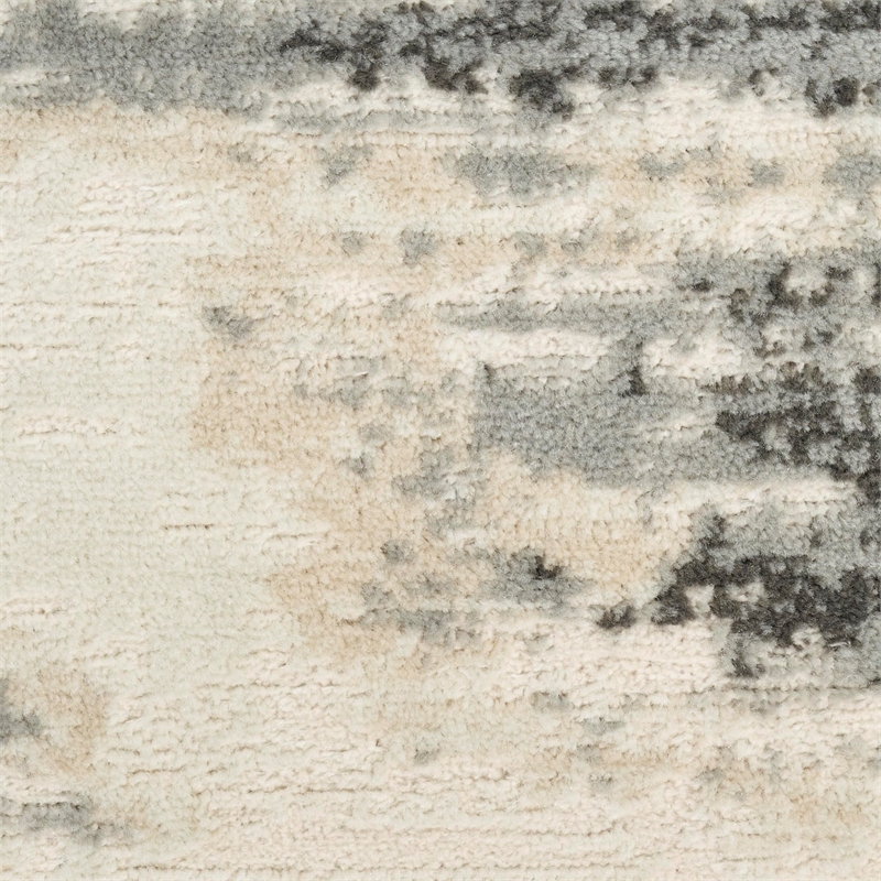 Nourison Home Serenity Home 8' x 10' Polyester Grey Multicolor Area Rug