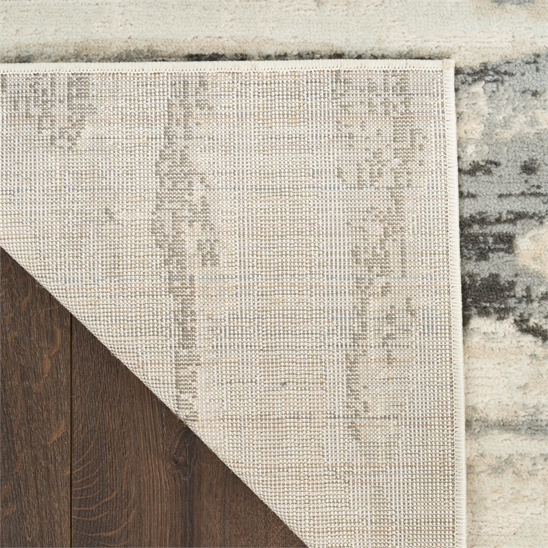 Nourison Home Serenity Home 8' x 10' Polyester Grey Multicolor Area Rug