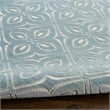 Nourison Home Washable Charm 4' x 6' Polyester Blue Ivory Area Rug